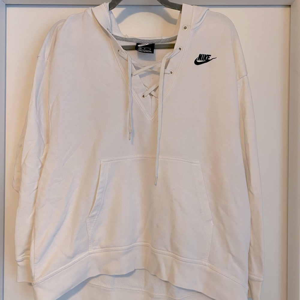 White Nike hoodie